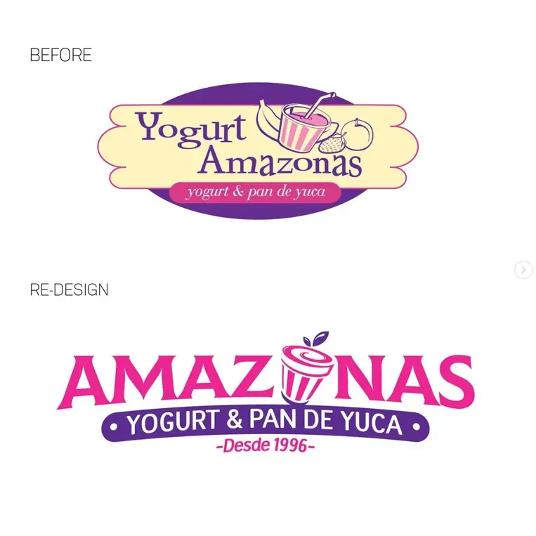 Yogurt Amazonas · Identidad visual · Aplicación 01